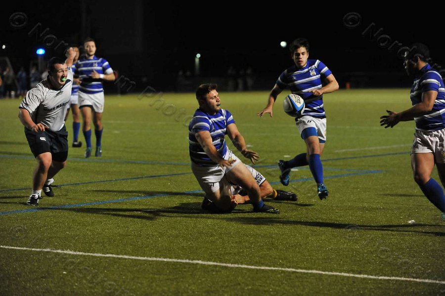 Wheaton Men\'s Rugby vs Mass Maritime.  Photo by Keith Nordstrom